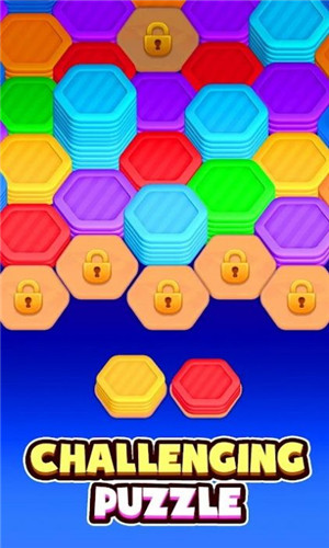 六边形排序颜色益智(Hexa Sort: Color Puzzle Game)3